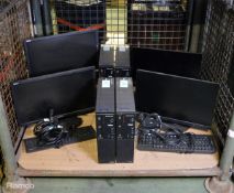 4x Lenovo Thinkcentre Personal Computer Sets