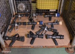 10x Various Fire Hose Nozzle Angus - Akron