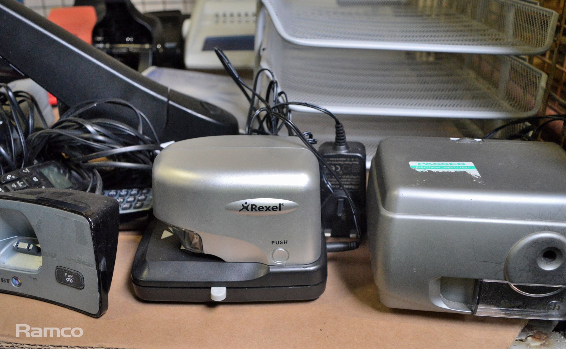 Various Office Equipment - Hole Punch, Staple Gun, Binders, - Image 7 of 7