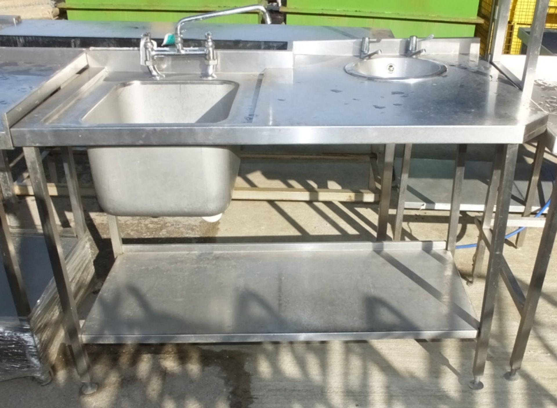 Double Drainer With Shelf L 1430mm x W 900mm x H 930mm