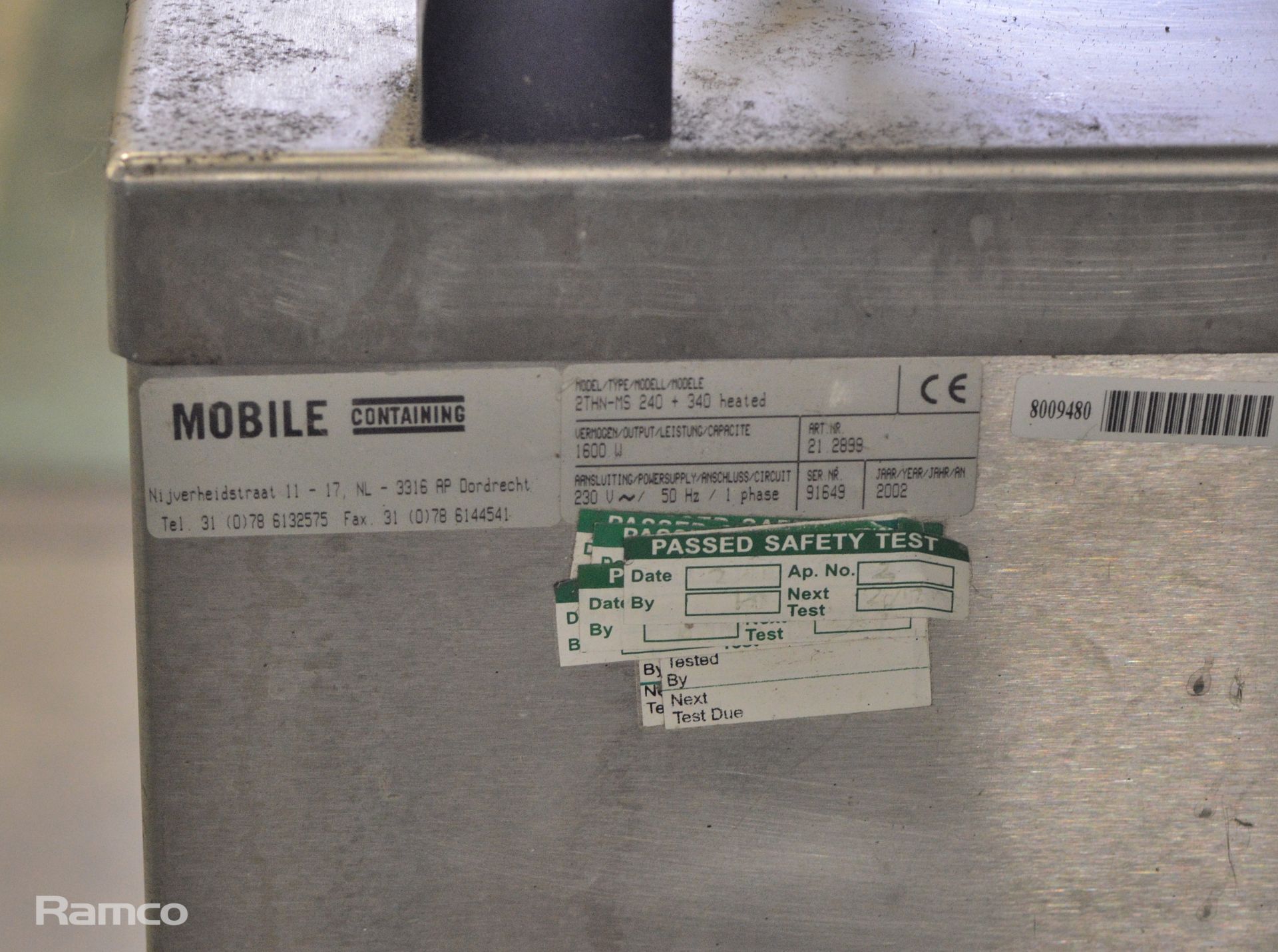 Mobile 2THN-MS 240 Heated Plate Trolley - Image 5 of 5