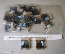 20x Omron DPDT Plug in Non Latching relay module plug in