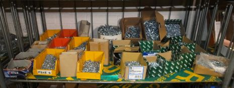Various nuts & bolts, spring washers
