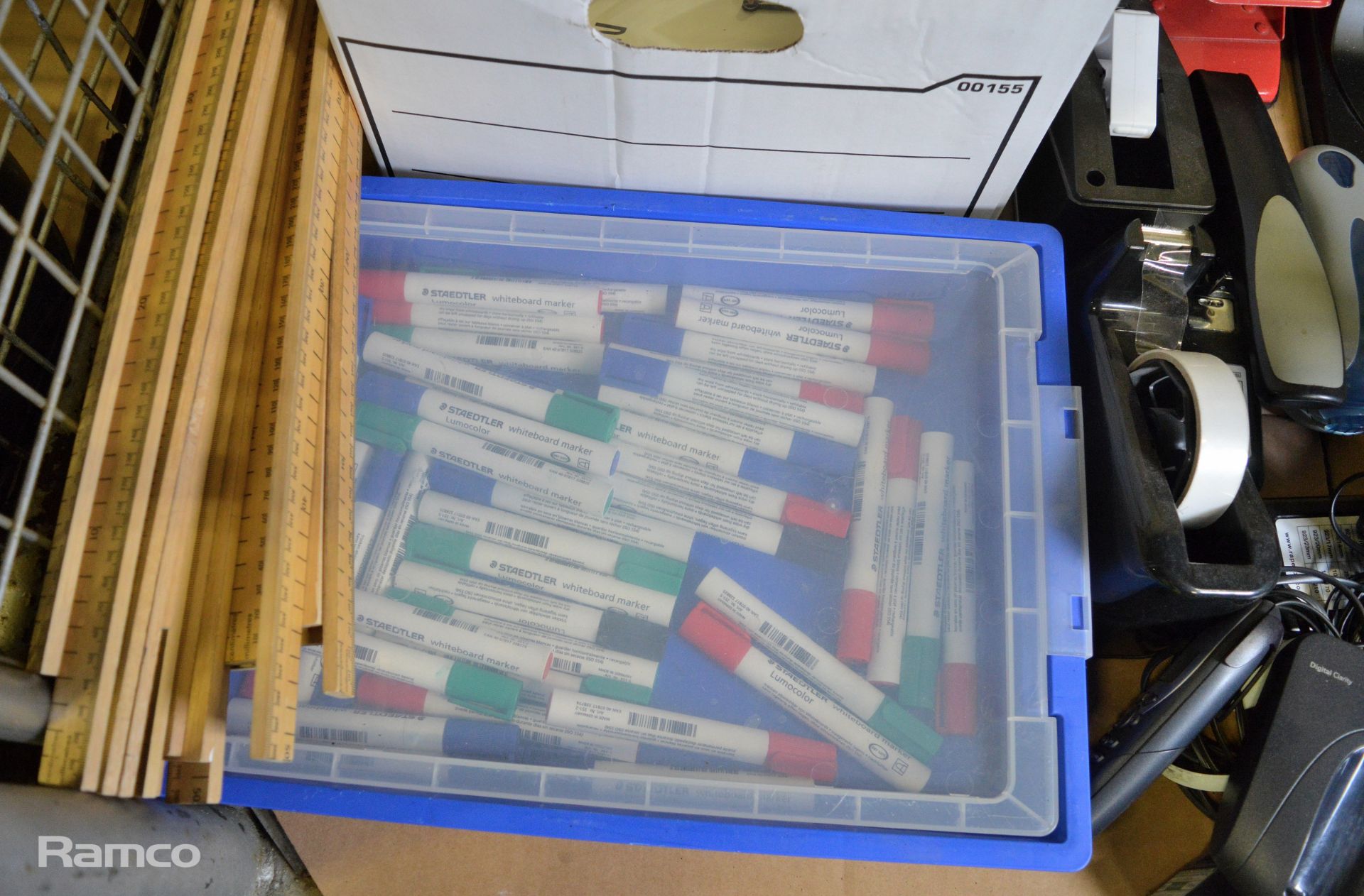 Various Office Equipment - Hole Punch, Staple Gun, Binders, - Image 3 of 7