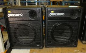 2x Carlsbro A-112 PA Speakers (one as spares or repairs)