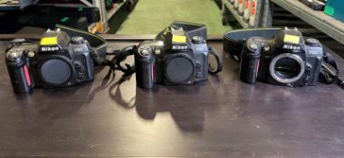 3x Nikon F80 camera bodies