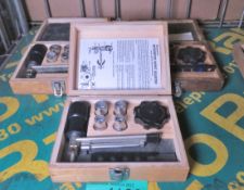 3x SPQR Engineering Engine Valve Adjusting Tools In Wooden Cases