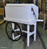 2 wheeled mobile food cart