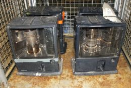 4x Paraffin Space Heaters - AS SPARES OR REPAIRS