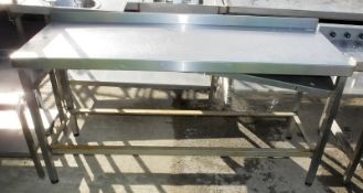 Stainless Table With Shelf L 1730mm x W 600mm x H 930mm