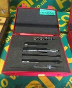 Gleave Socket Set 1/4SD 3/16-7/16 inch In A Case