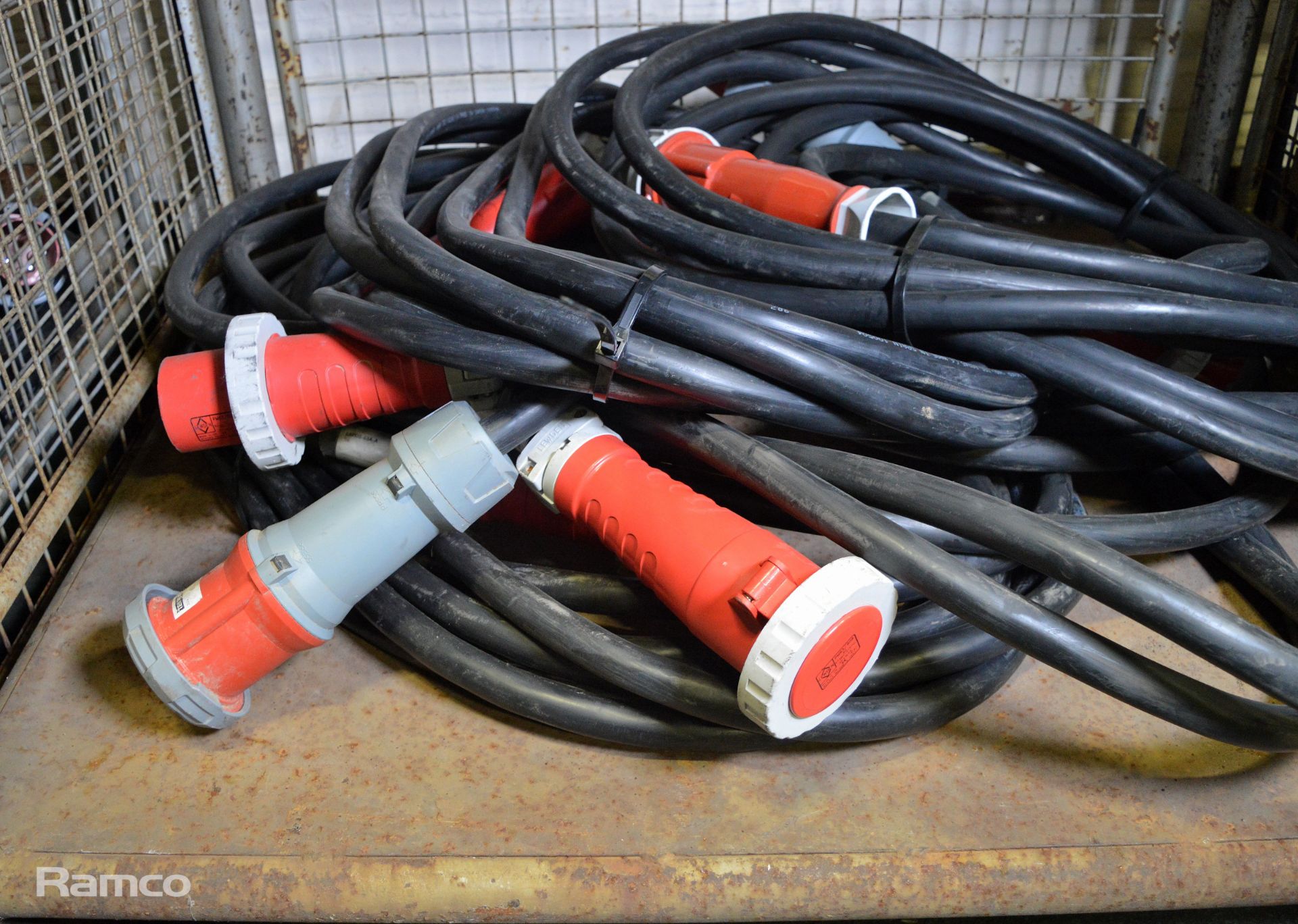 4x Mennekes/Lewden 63A-6h 200/346v 240/425v Cable Assemblies - L 13.5M - Image 2 of 4