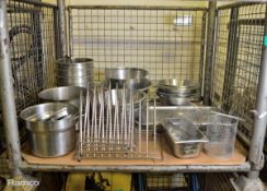 Catering Stainless Pots, Frying Baskets, Racks, Trays