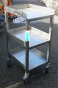 Stainless Steel Trolley L 400mm x W 500mm x H 900mm