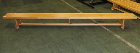 School gym bench - L 3350mm