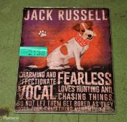 Tin sign 400mm x 300mm - Jack Russell