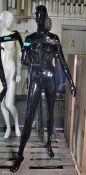Female standing mannequin - black