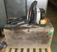 Echo PB 650 Petrol Power Leaf Blower In A Wooden Box