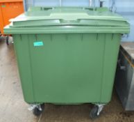Green Wheelie Waste Bin - Max Capacity 487 kg