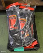 Cable ties - black - 15 inch / 380mm - 200 per pack - 6 packs