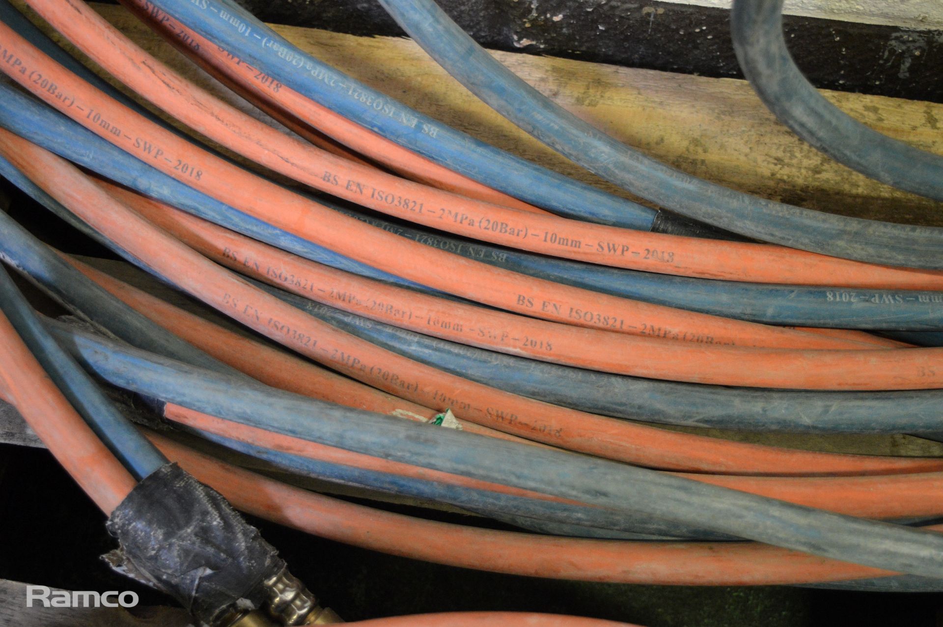 3x Oxy-Acetylene Lines and Connectors - Image 3 of 5