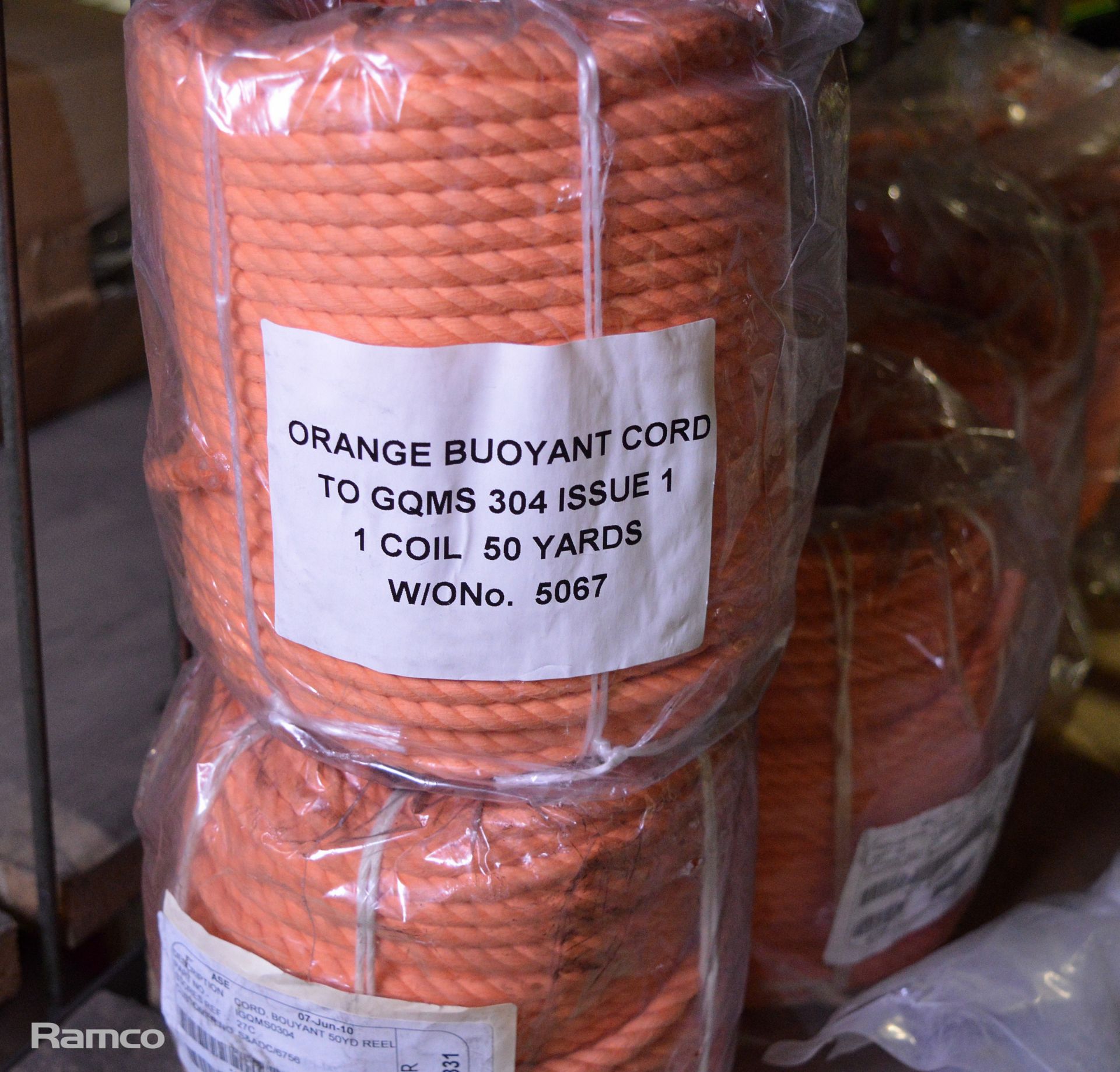 6x Orange Buoyant Cord - 50 Yards - Image 2 of 2