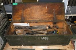 Glendale Forge Blacksmiths Tools in a wooden box