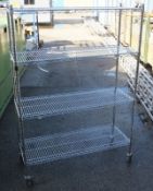 Stainless Steel Adjustable Catering Racking L 1200mm x W 450mm x H 1730mm