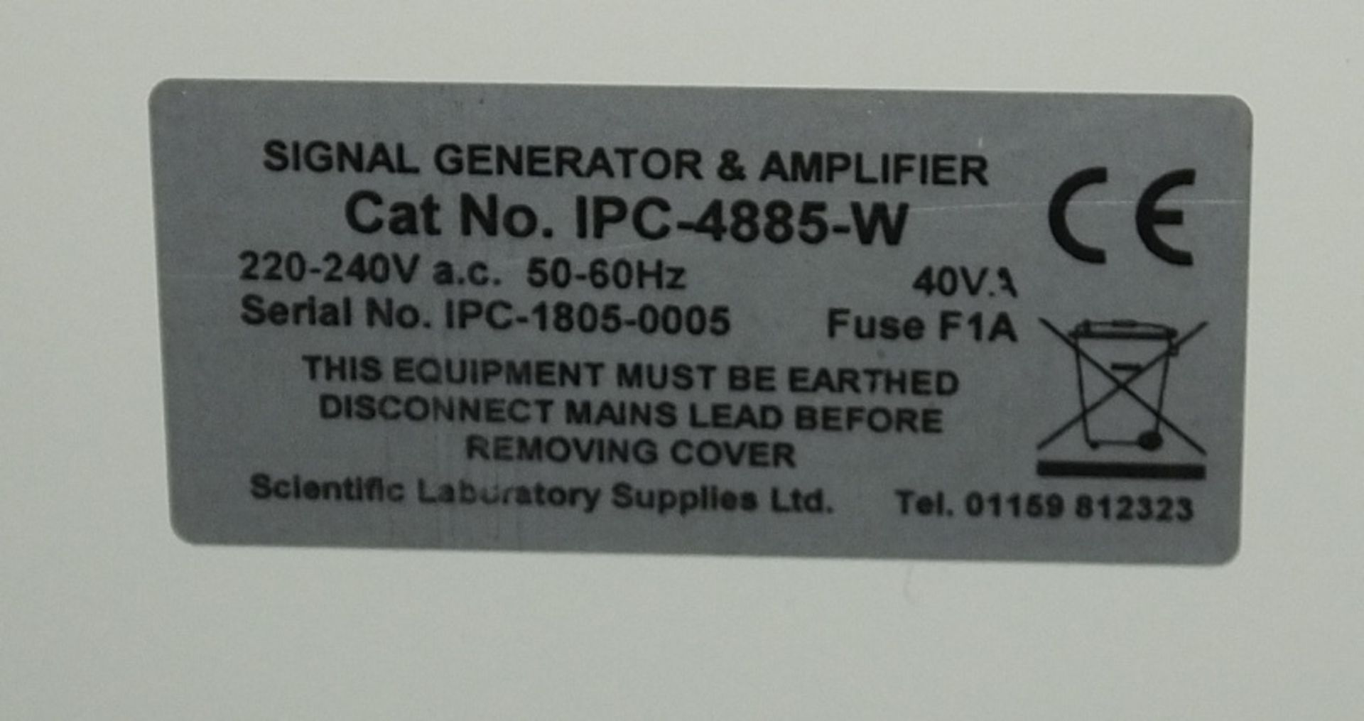 IPC-4885-W Signal Generator & Amplifier Unit - Image 3 of 3