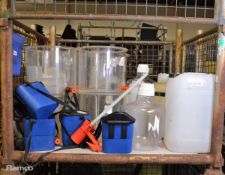Various Laboratory Plastic Containers