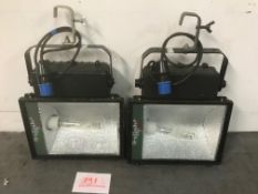 2x 400w HTI floods with hook clamp