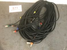 25m 8-way XLR loom