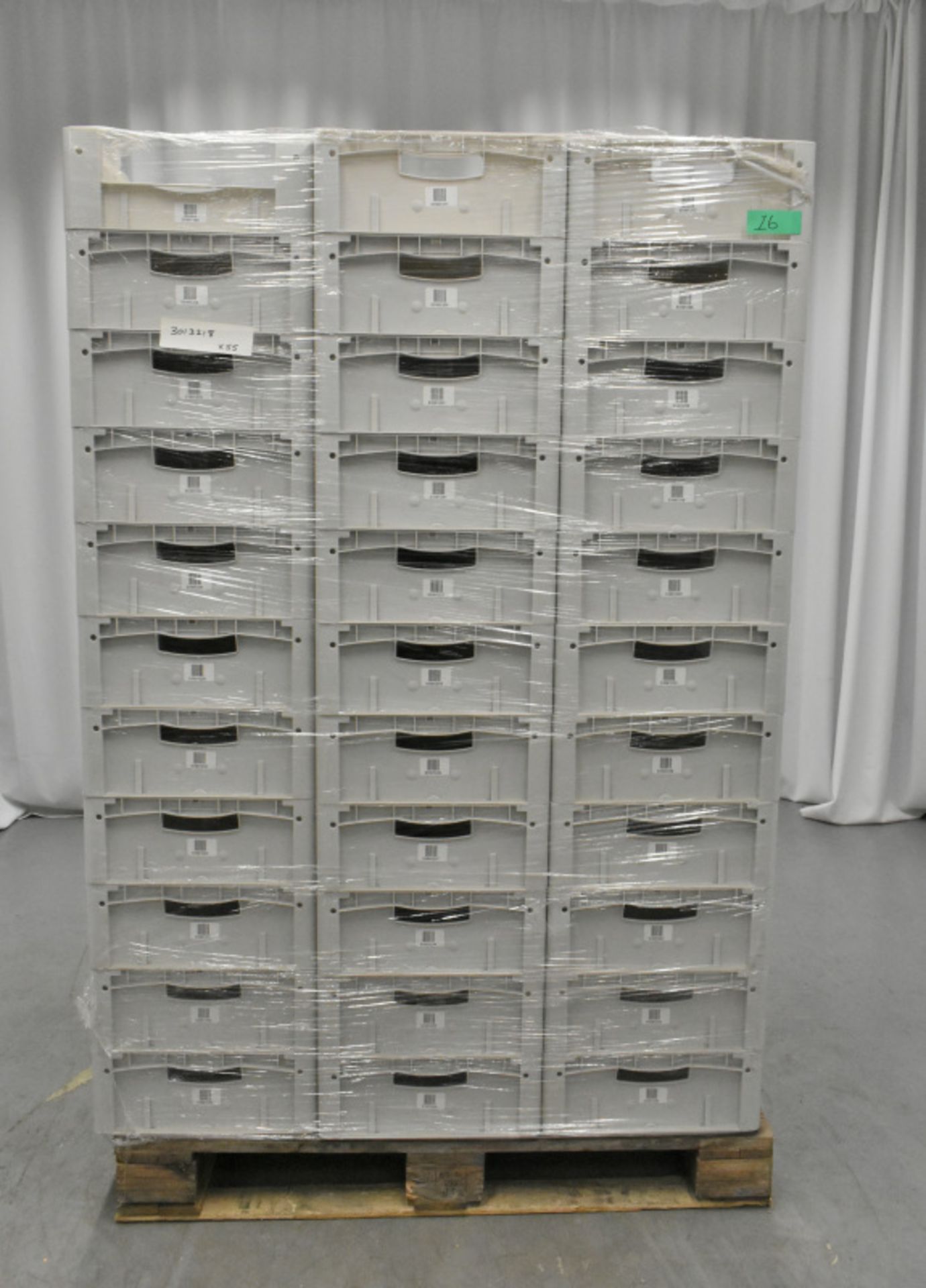 55x Tote Storage Boxes - L600 x W400 x H150mm