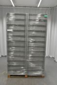 60x Tote Storage Boxes - L600 x W400 x H150mm