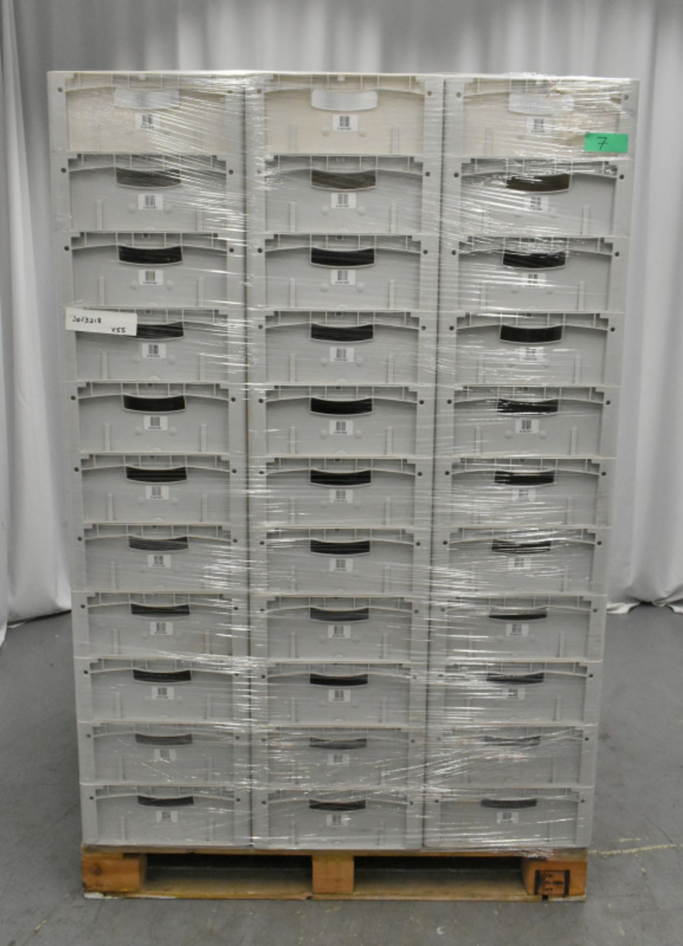 55x Tote Storage Boxes - L600 x W400 x H150mm