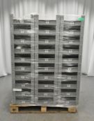 50x Tote Storage Boxes - L600 x W400 x H150mm