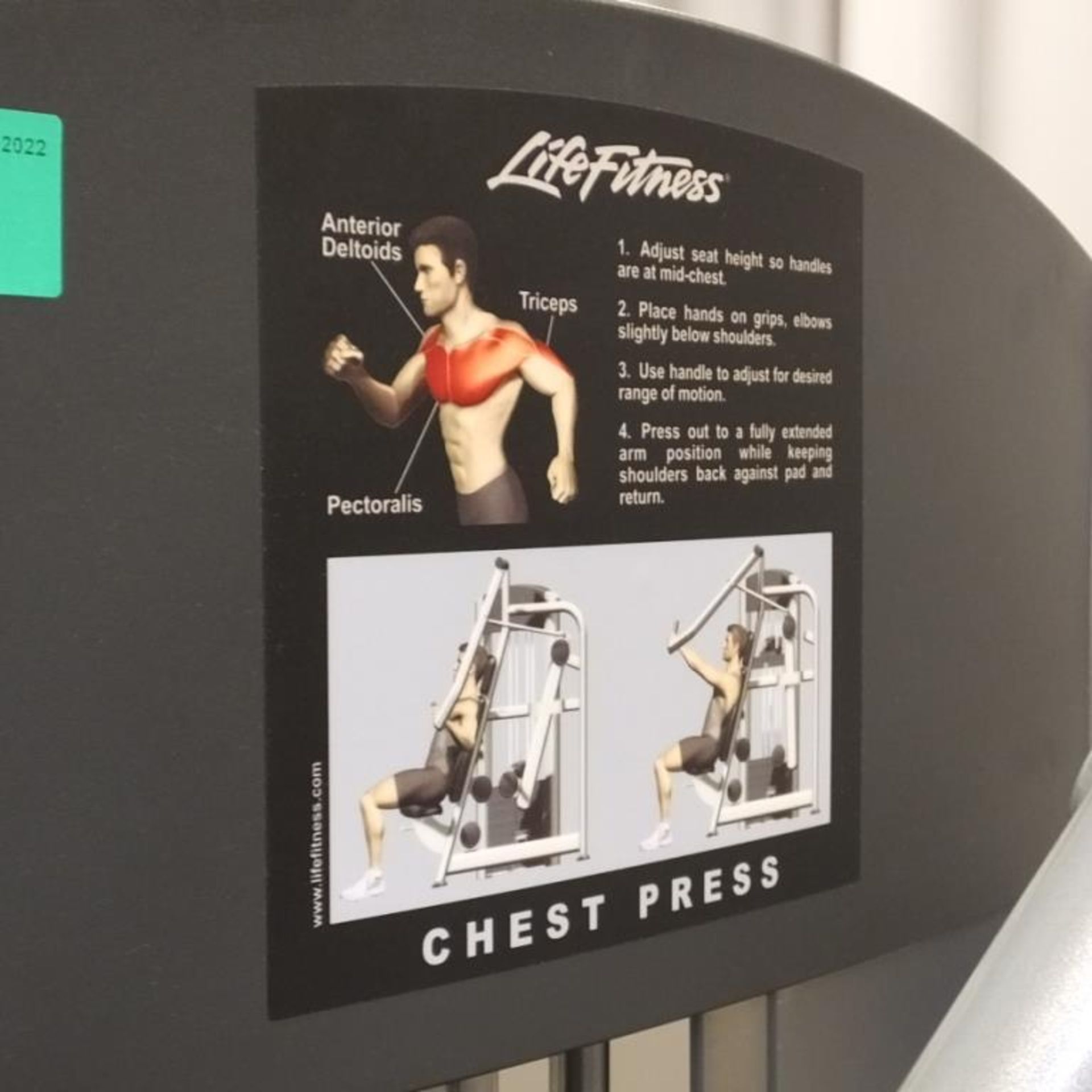 Life Fitness FZCP Chest Press Machine - Image 2 of 11