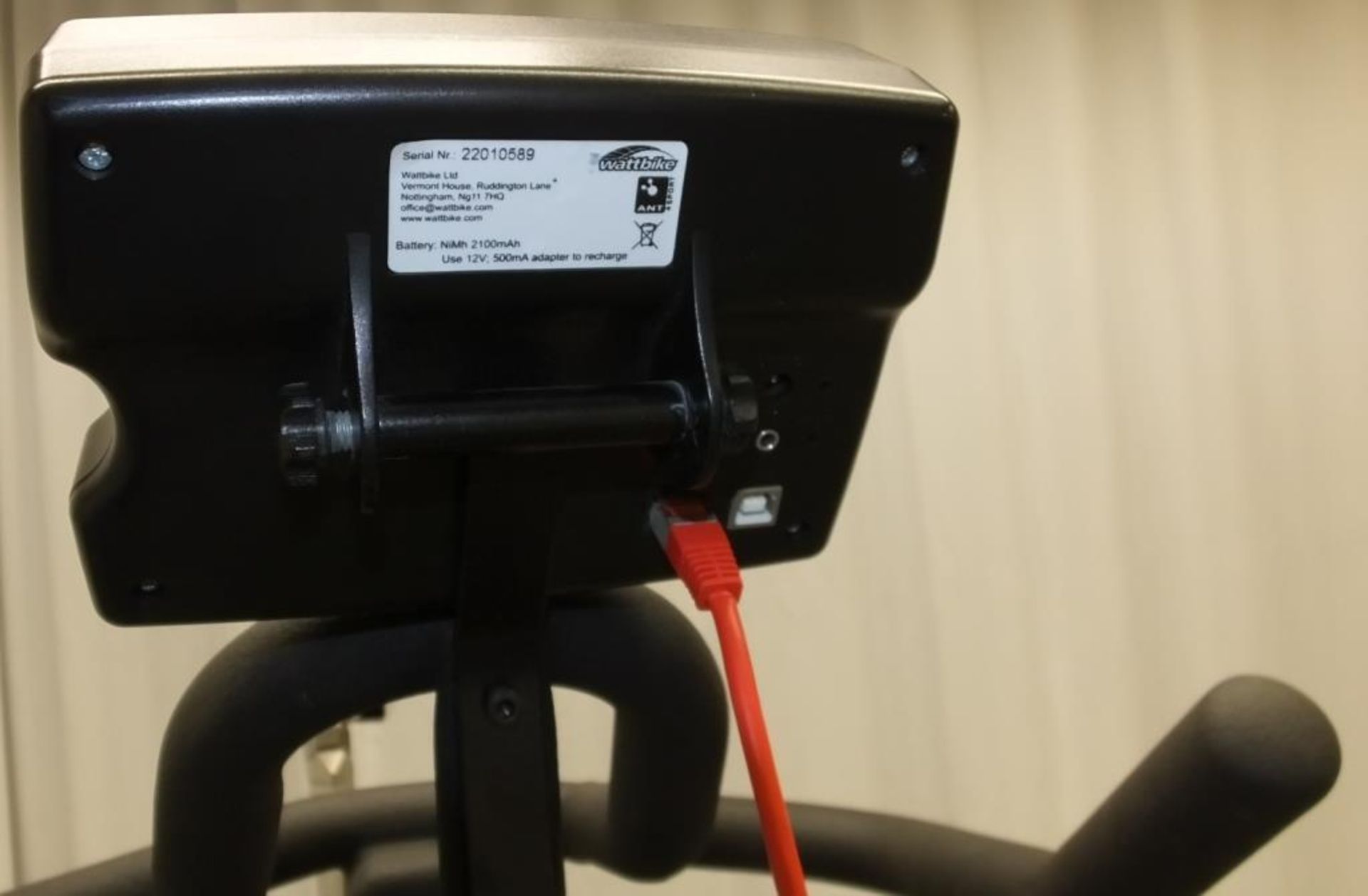 Wattbike Training Exercise Bike - console does not powers up - missing rear foot - Image 7 of 7