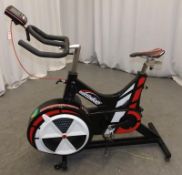 Wattbike Training Exercise Bike - console powers up - functionality untested - damage to cup holder