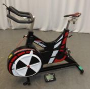 Wattbike Training Exercise Bike - console powers up (screws missing for console)