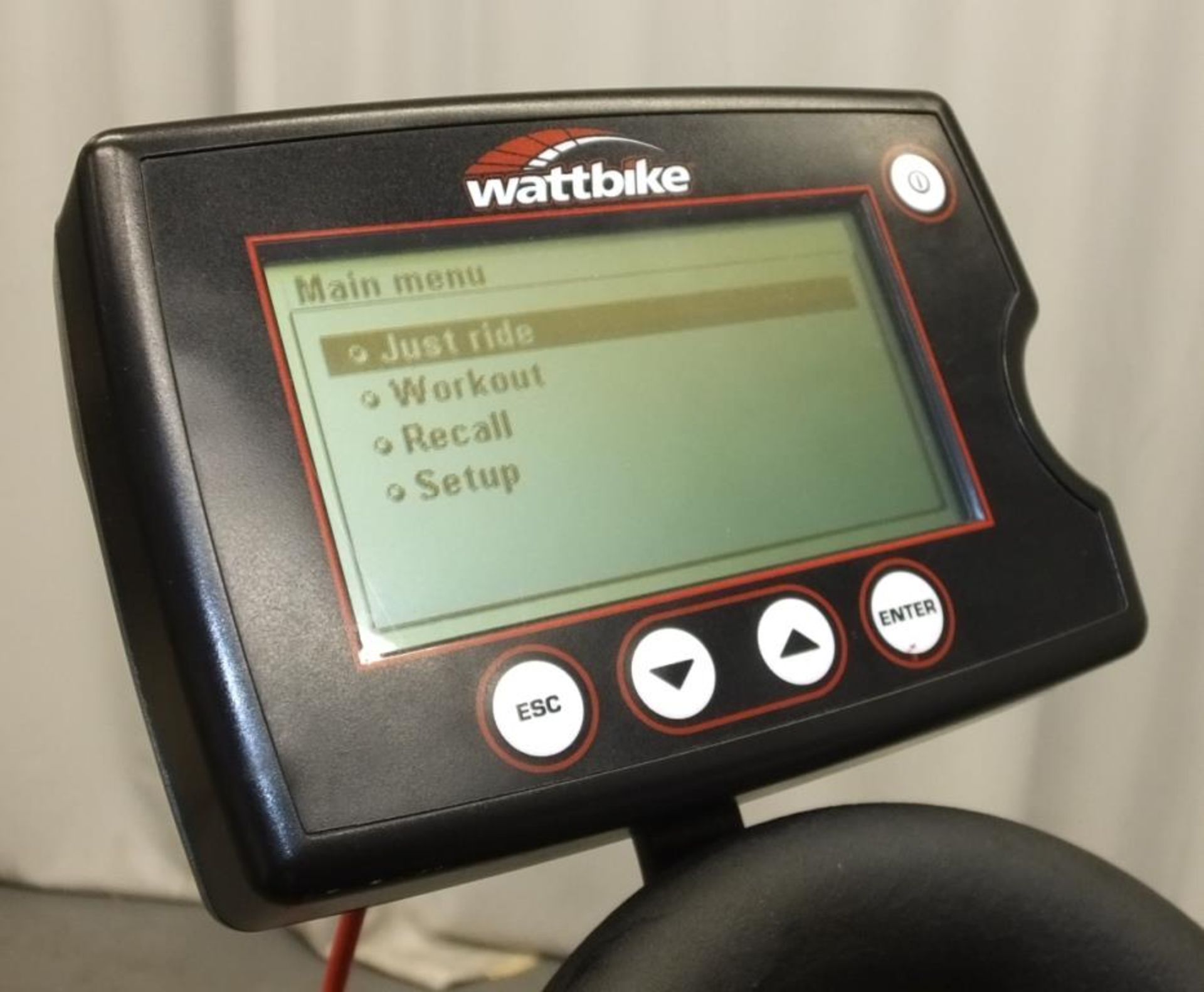 Wattbike Training Exercise Bike - console powers up - functionality untested - Image 5 of 5