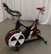 Wattbike Training Exercise Bike - console powers up - functionality untested - missing front foot