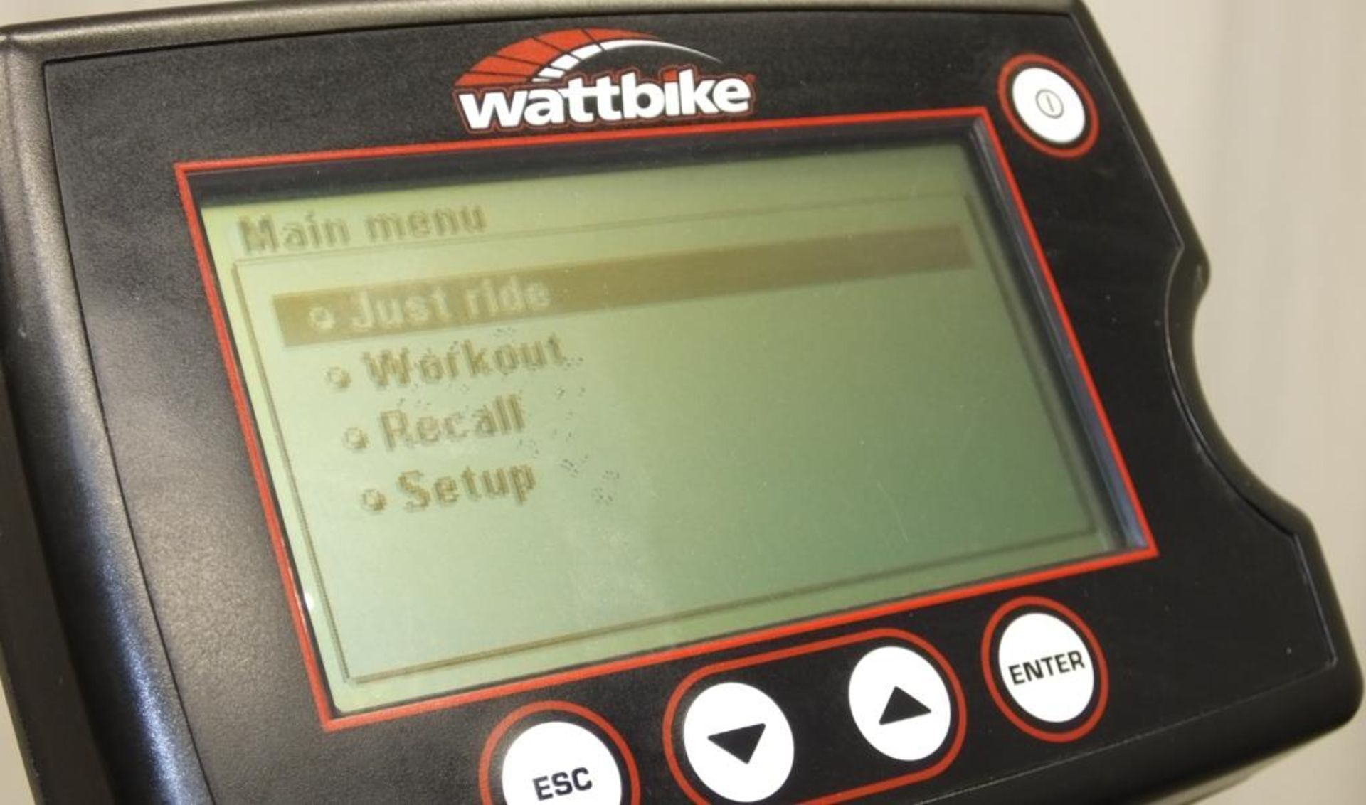 Wattbike Training Exercise Bike - console powers up - functionality untested - Image 6 of 6