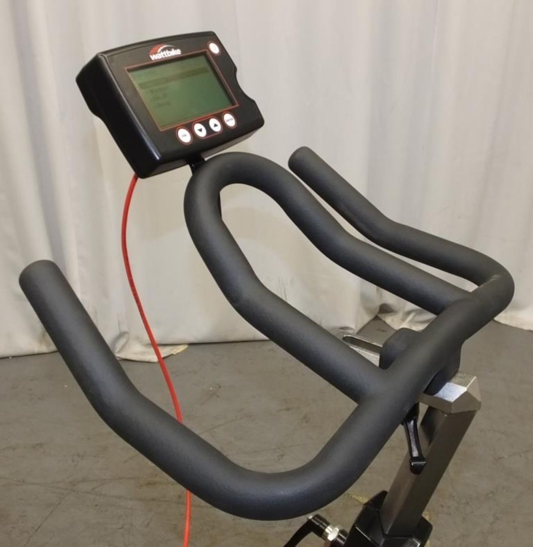 Wattbike Training Exercise Bike - console powers up - functionality untested - damage to cup holder - Image 5 of 6