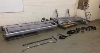 Life Fitness Cable Cross over gym station with accessories