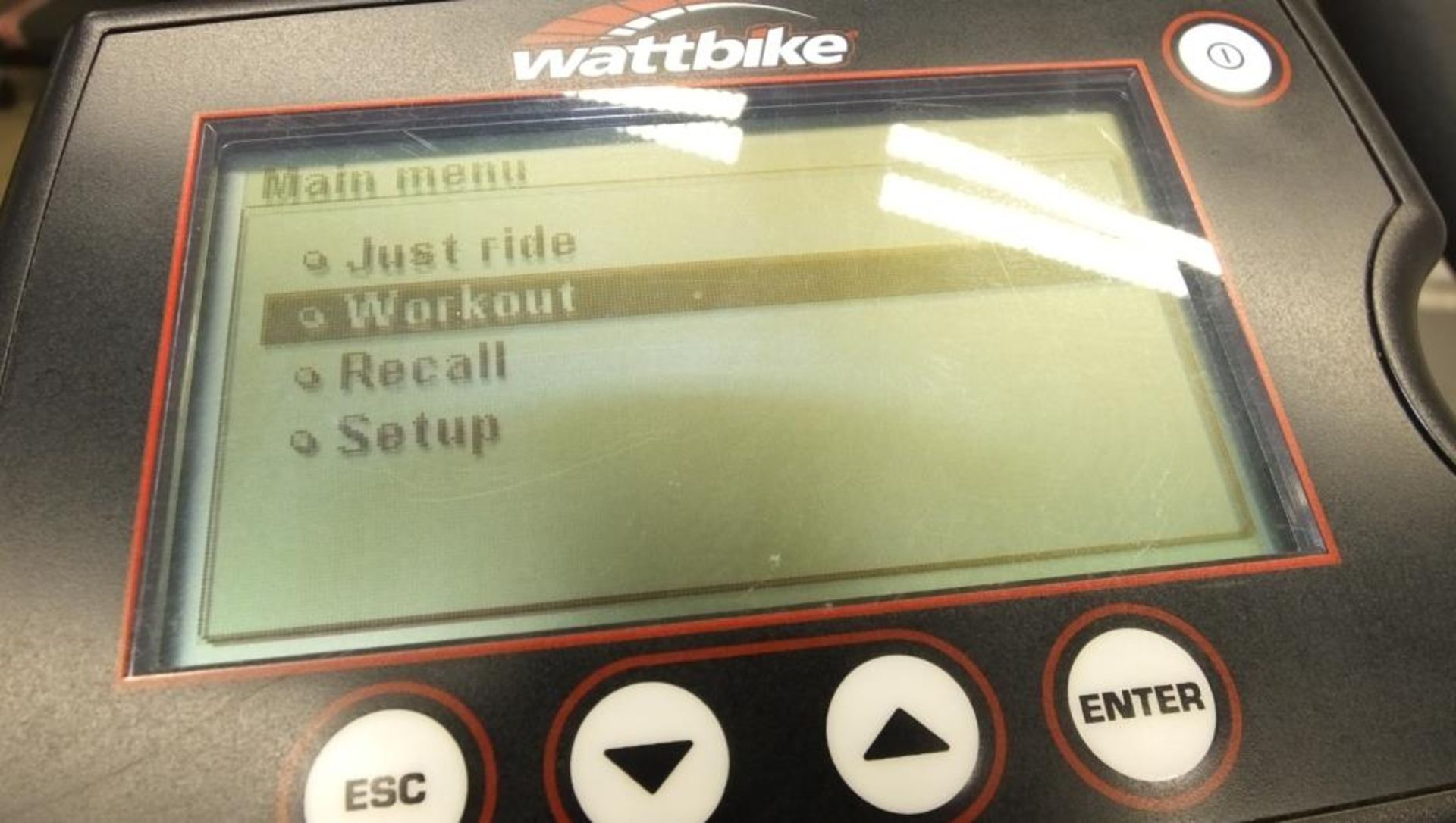 Wattbike Training Exercise Bike - console powers up (screws missing for console) - Image 7 of 7