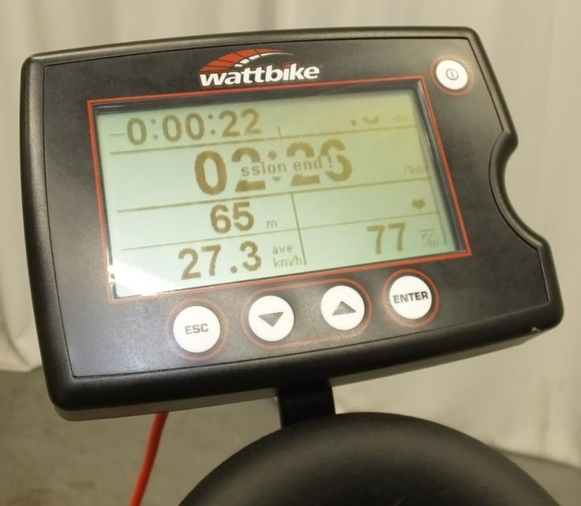 Wattbike Training Exercise Bike - console powers up - functionality untested - Image 5 of 5