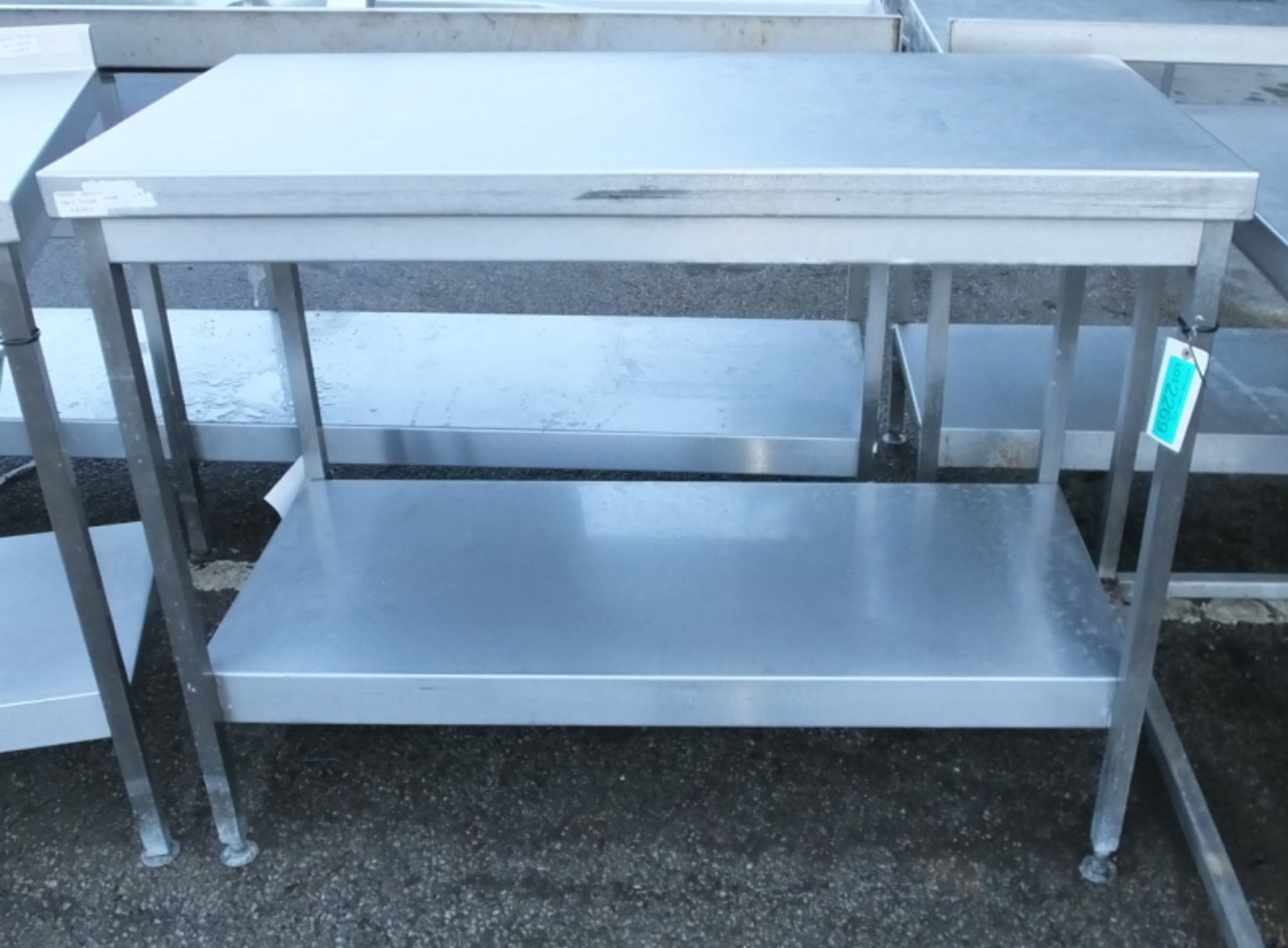 Stainless Steel Counter Work Top L 1200mm x W 600mm x H 920mm