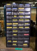 Small Parts Cabinet With Electronic Components - W 305mm x D 115mm x H 550mm