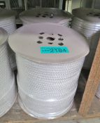 2x White Poly Fibrous Rope - 220M x 9mm - NSN 4020-99-2120-8692